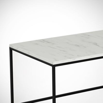 Sohvapöytä MARMO 43x95 cm musta/valkoinen