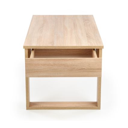 Sohvapöytä laatikoilla NEA 52x110 cm beige/tammi sonoma