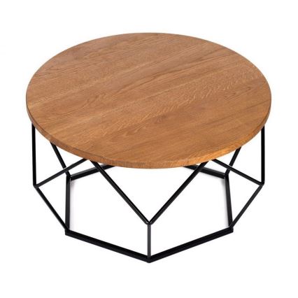 Sohvapöytä OAKLOFT 40x70 cm musta/tammi