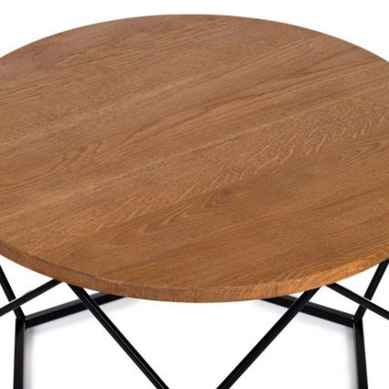 Sohvapöytä OAKLOFT 40x70 cm musta/tammi