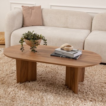 Sohvapöytä OVAL 60x120 cm ruskea