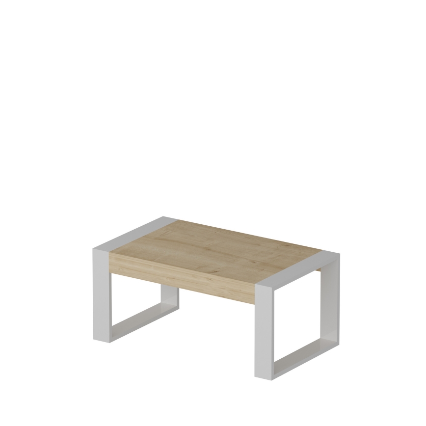 Sohvapöytä RETRO 40x90 cm valkoinen/beige