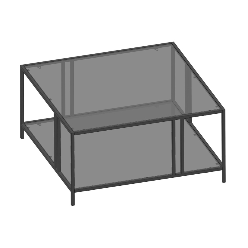 Sohvapöytä URANUS 40x80 cm musta