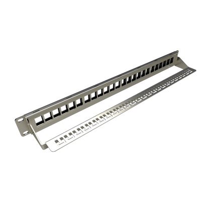 Solarix - 19" modulaari sileä patch panel 24 portit 1U