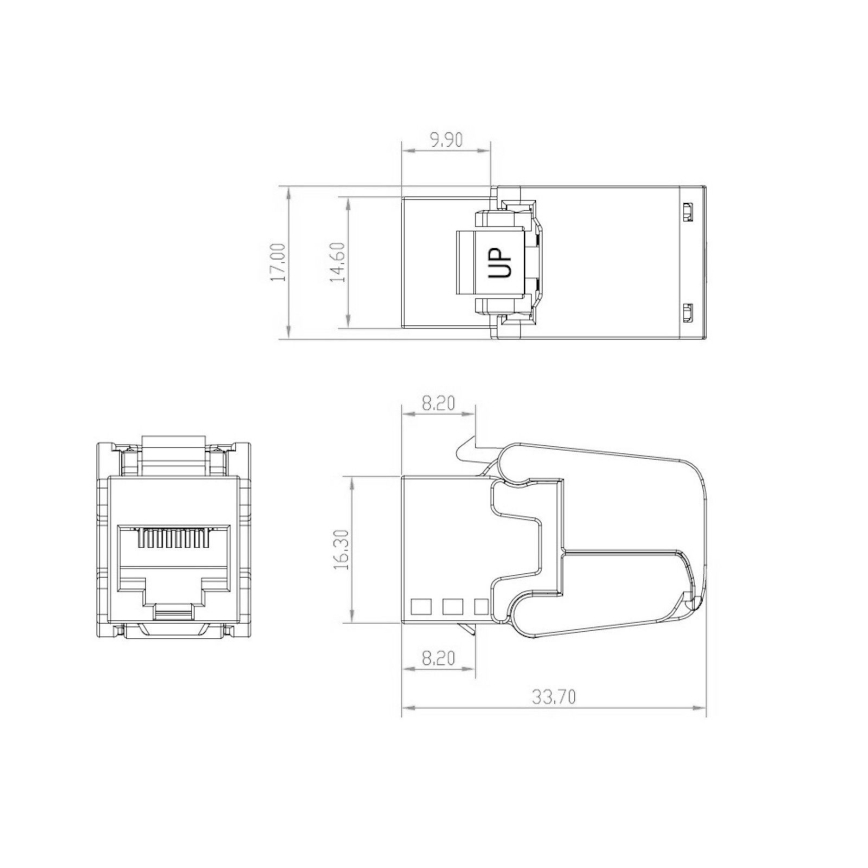 Solarix - Itseporautuva CAT5E UTP -liitin
