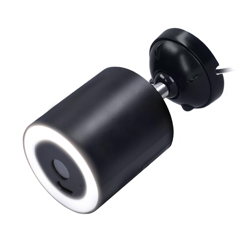 LED-ulkokamera valaistuksella, 12 V, 1536p, IP65