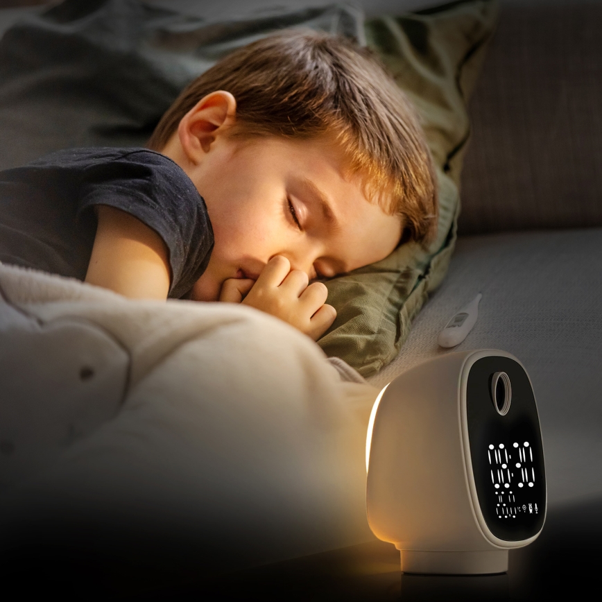 Älykamera herätyskellolla, lämpömittarilla ja LED-valolla 1296p 3Mpx 5V Wi-Fi Tuya IP65