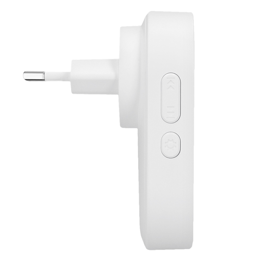 Langaton pistokeovikello 230V IP56 valkoinen