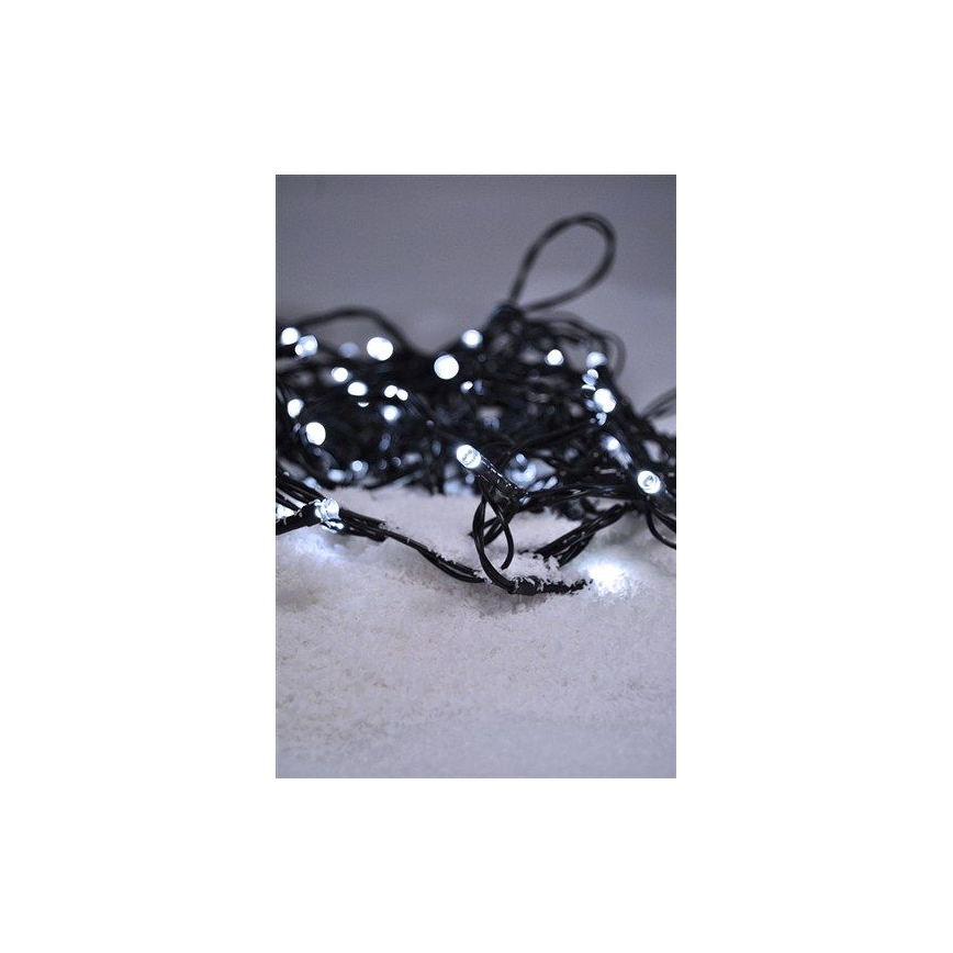 LED jouluvalot ulos 300xLED/8 toimintoa 35m IP44 kylmä valkoinen