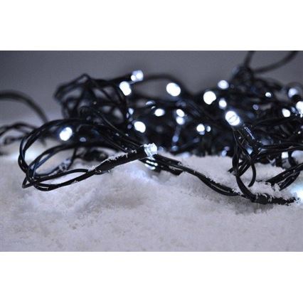 LED jouluvalot ulos 200xLED/8 toimintoa 15m IP44 kylmä valkoinen