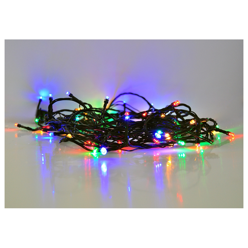 LED-ulkojouluketju 200xLED/8 toiminnot IP44 25m monivärinen