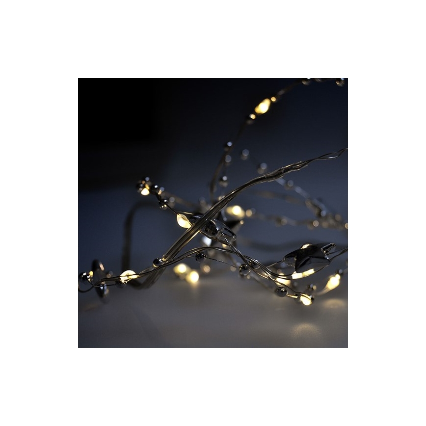 Solight 1v215 - LED jouluketju 20xLED/2xAA 1,5m lämmin valkoinen
