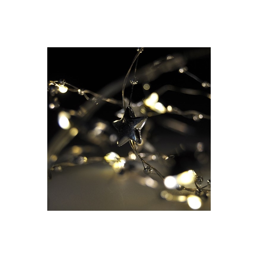 Solight 1v215 - LED jouluketju 20xLED/2xAA 1,5m lämmin valkoinen