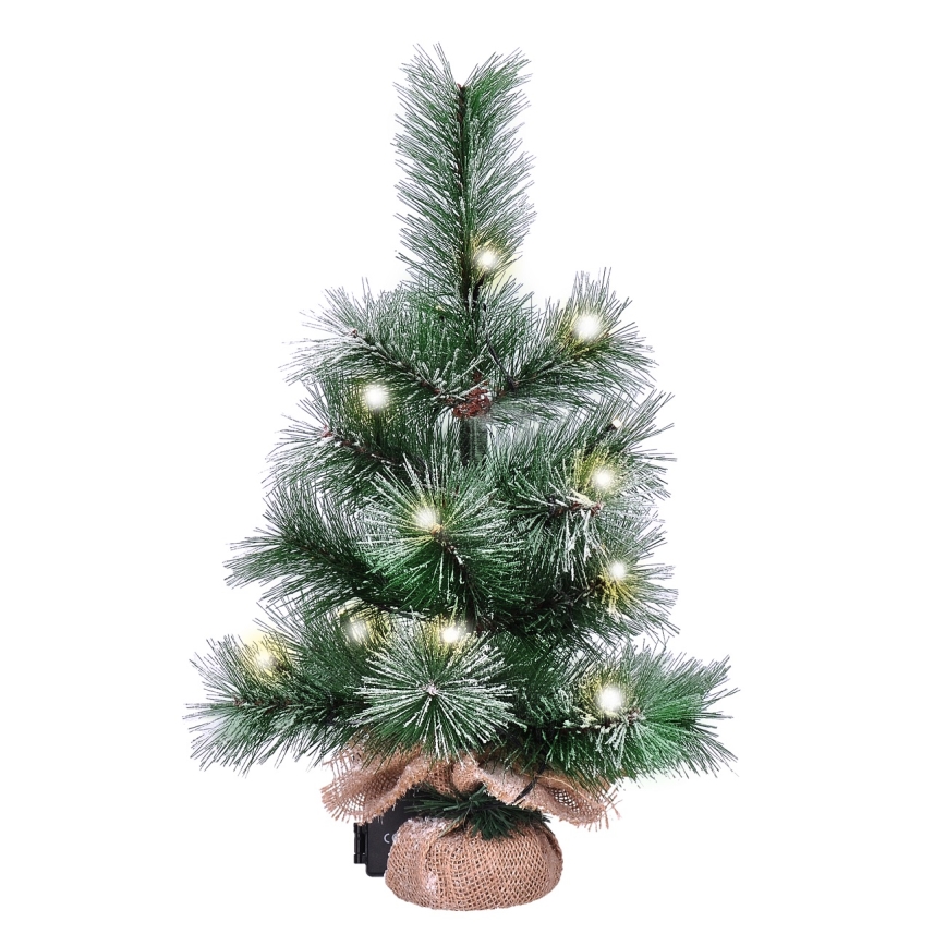 LED Joulukoriste ulkokäyttöön 15xLED/3xAA puu IP44