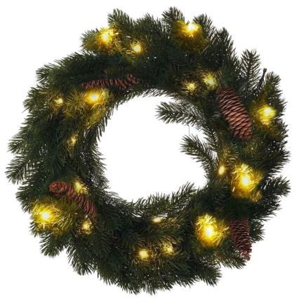 LED-jouluseppele ulkokäyttöön 15xLED/3xAA IP44