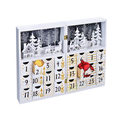 LED-adventtikalenteri LED/2xAAA