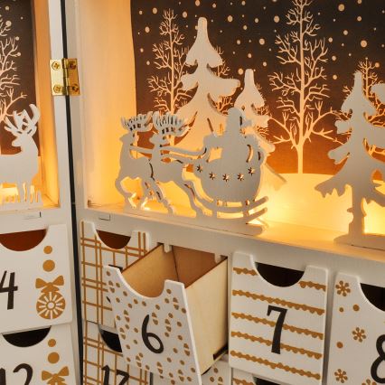 LED-adventtikalenteri LED/2xAAA