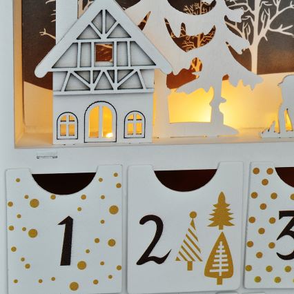 LED-adventtikalenteri LED/2xAAA