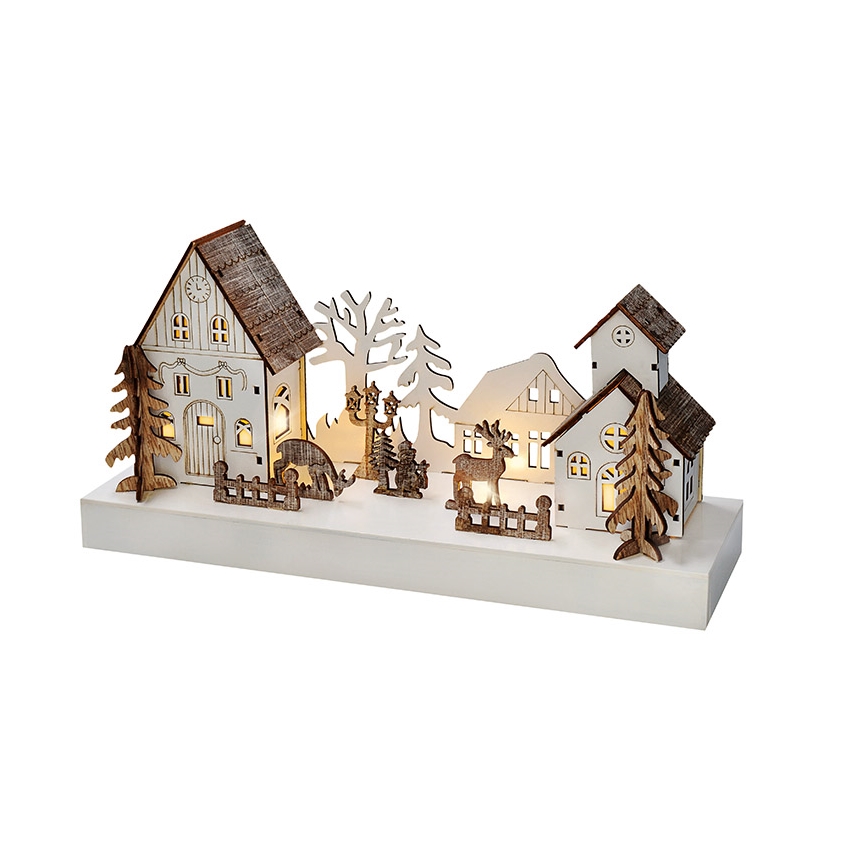 LED-joulukoriste LED/2xAA lämpimänvalkoinen