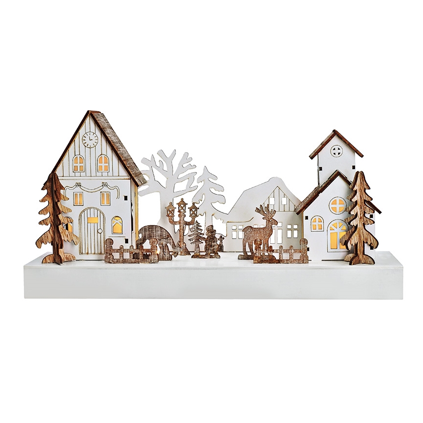 LED-joulukoriste LED/2xAA lämpimänvalkoinen