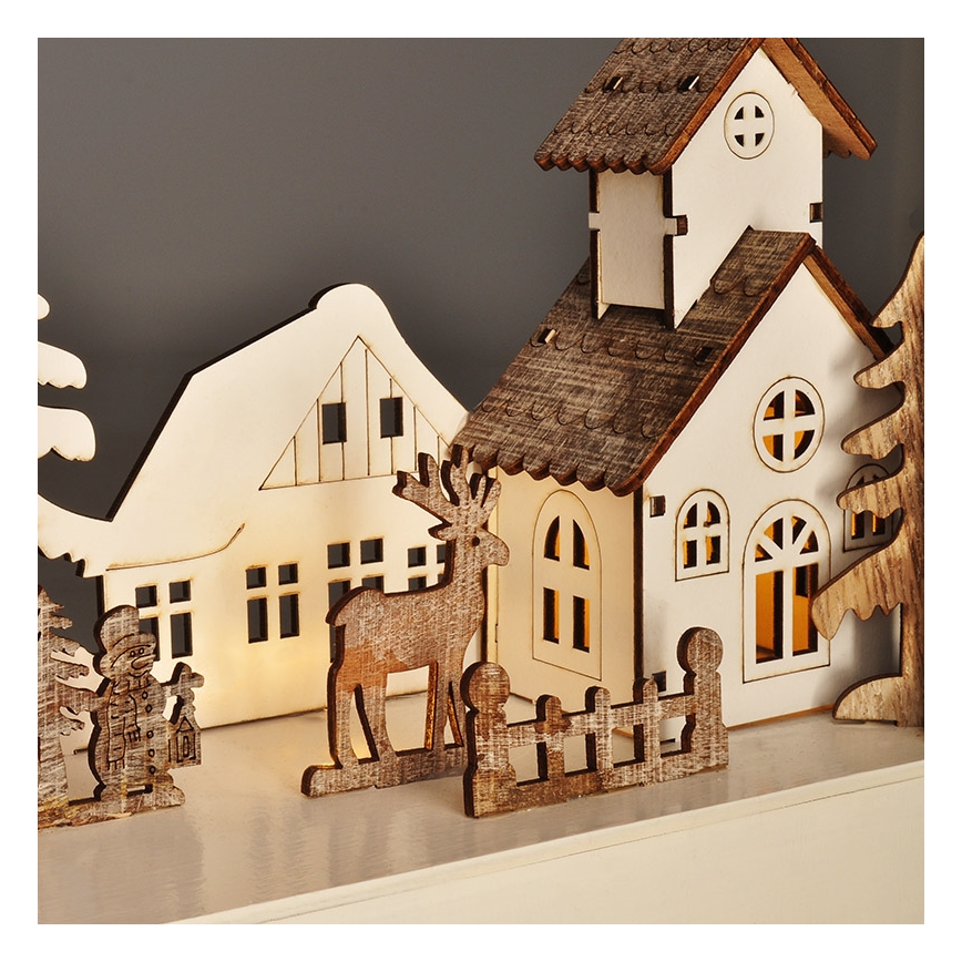 LED-joulukoriste LED/2xAA lämpimänvalkoinen