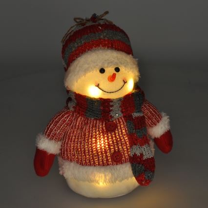 LED Joulukoriste LED/3xAA lumiukko