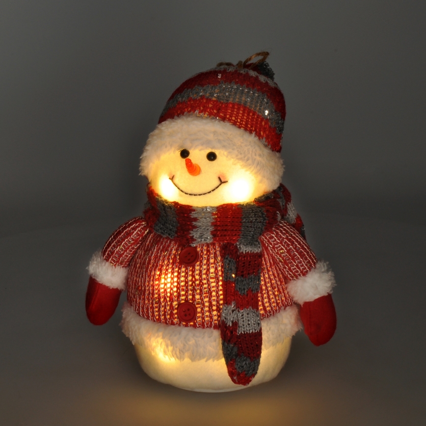 LED Joulukoriste LED/3xAA lumiukko