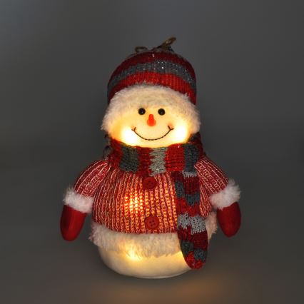 LED Joulukoriste LED/3xAA lumiukko
