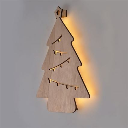 LED-joulukoriste LED/2xAA puu