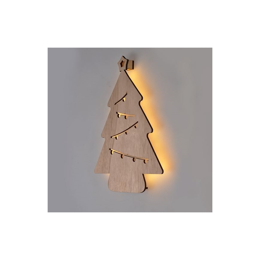 LED-joulukoriste LED/2xAA puu