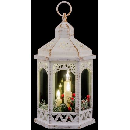 LED-joulukoriste 3xLED/3xAAA lyhty