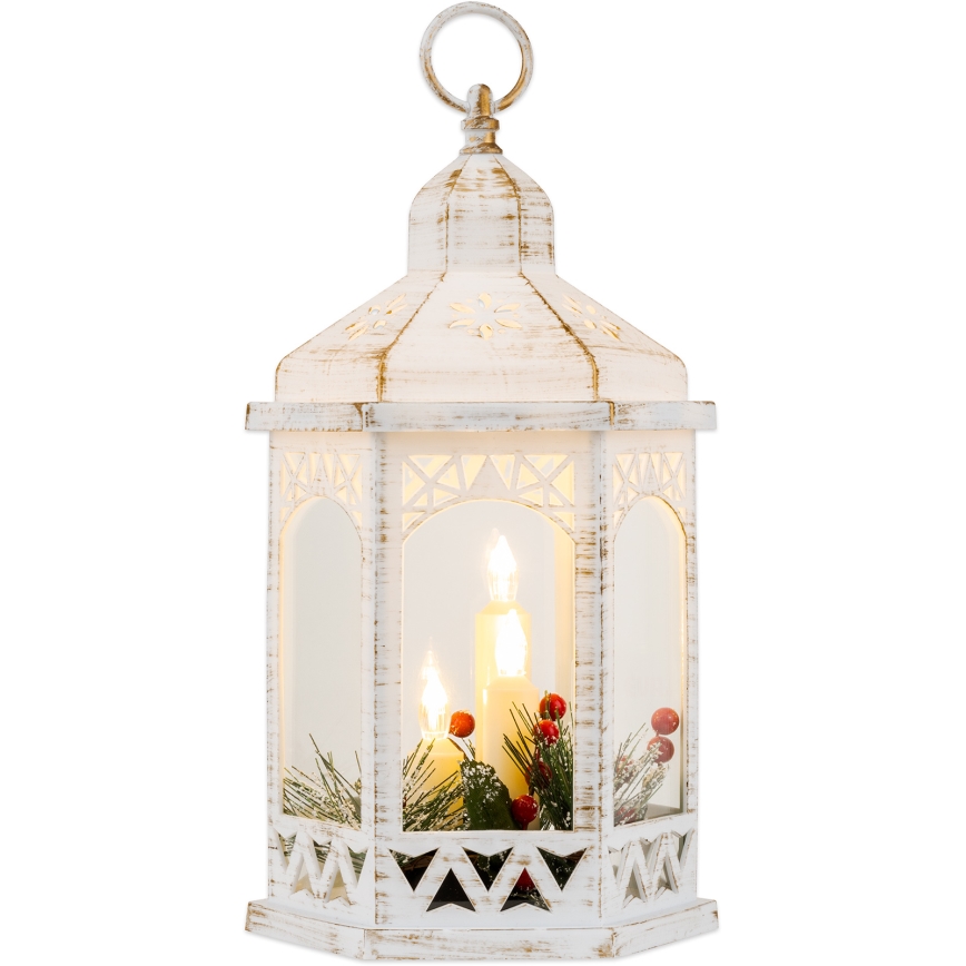 LED-joulukoriste 3xLED/3xAAA lyhty