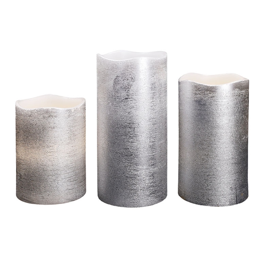 LED-kynttiläsarja 3 kpl, LED/3xAAA, lämmin valkoinen