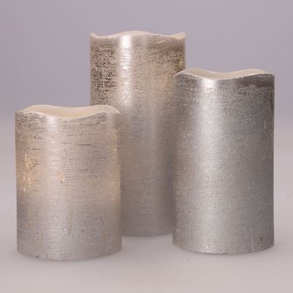 LED-kynttiläsarja 3 kpl, LED/3xAAA, lämmin valkoinen