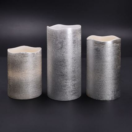 LED-kynttiläsarja 3 kpl, LED/3xAAA, lämmin valkoinen