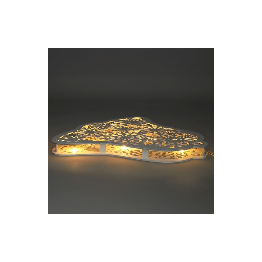 LED-joulukoriste 9xLED/2xAA, lämmin valkoinen, pieni kellonmuotoinen koriste