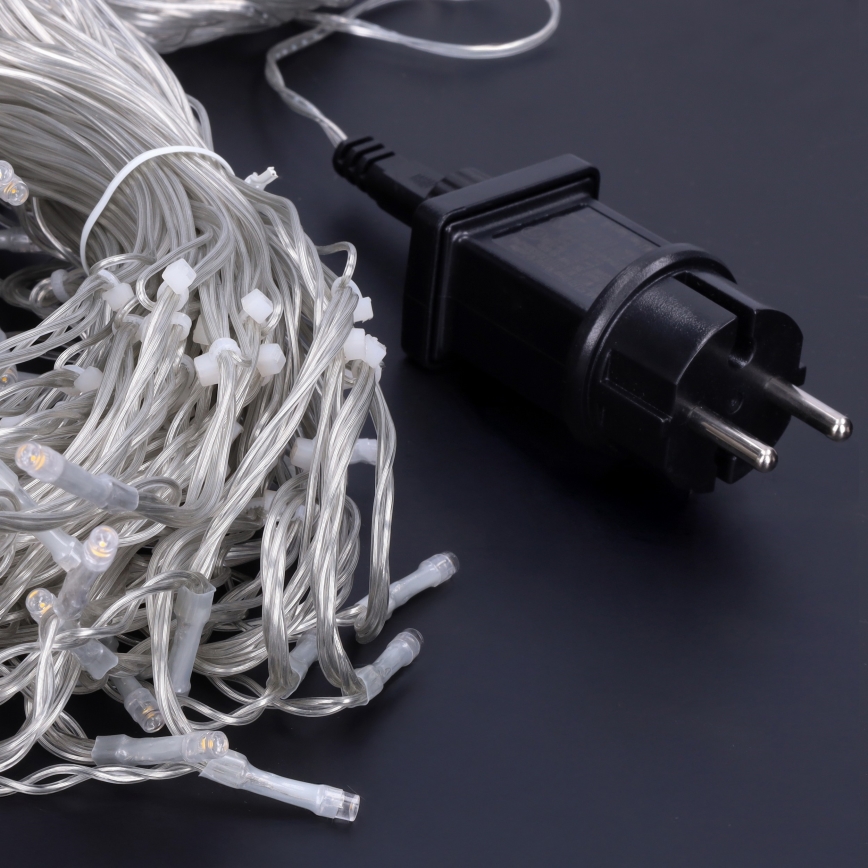 LED Ulkokäyttöön tarkoitettu jouluköynnös 360xLED/8 toimintoa 15m IP44 lämmin valkoinen