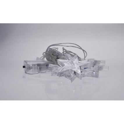 Solight 1V52-W - LED jouluvalot 10xLED/2xAA 2,5m kylmä valkoinen