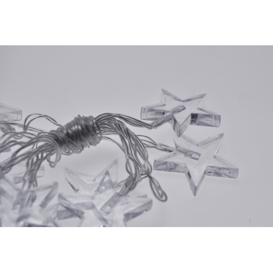 Solight 1V52-W - LED jouluvalot 10xLED/2xAA 2,5m kylmä valkoinen
