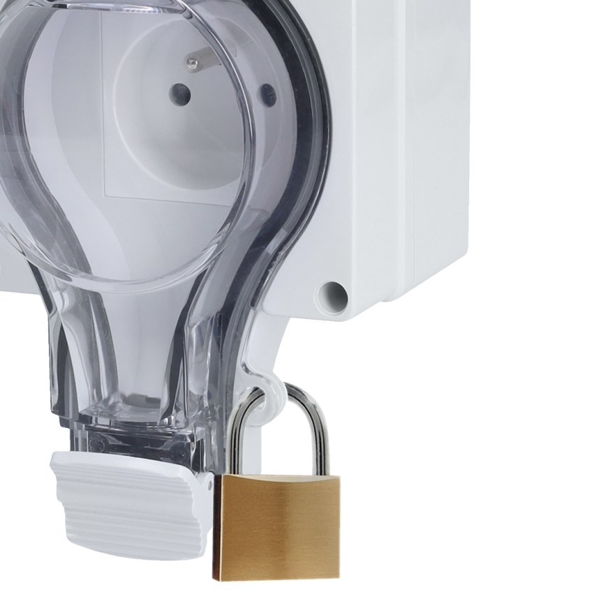 Pistorasia kosteisiin tiloihin 230V/16A IP66