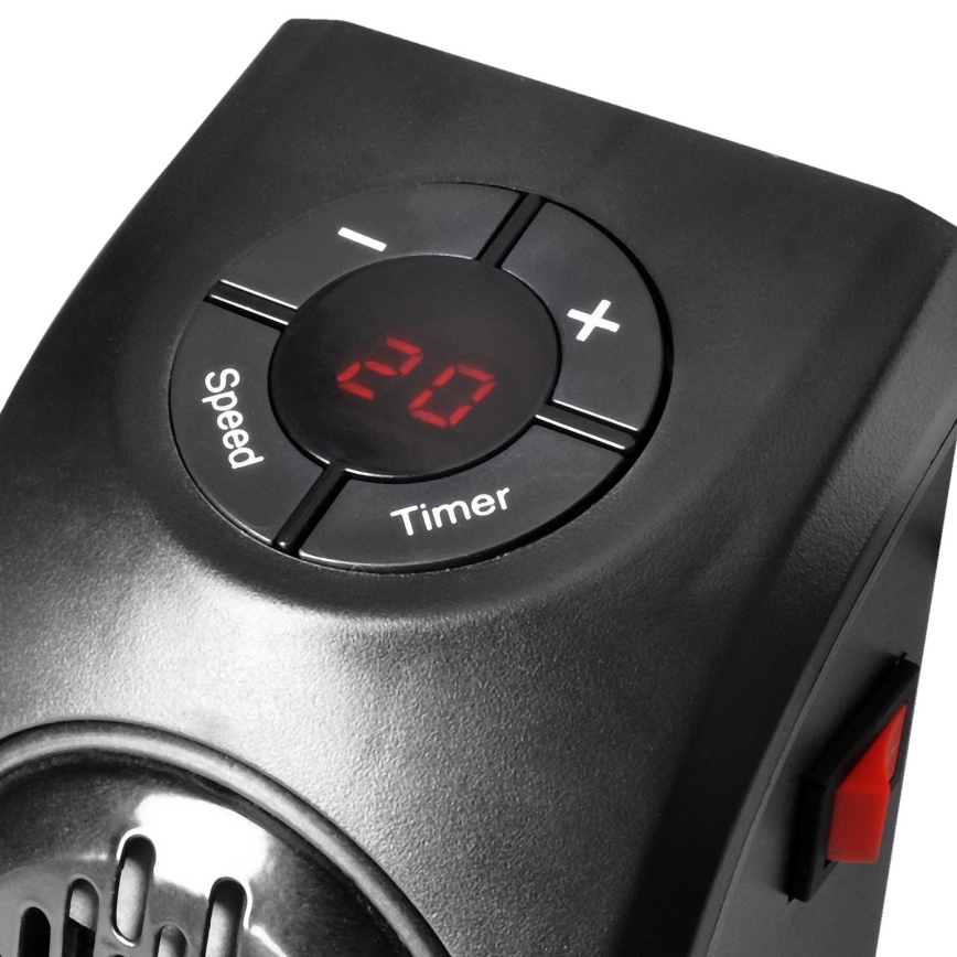 Pieni tuuletin keraamisella lämmityselementillä, pistokkeella 350W/230V