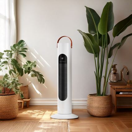 Pylvästuuletin lämmityselementillä 2000W/230V + kaukosäädin