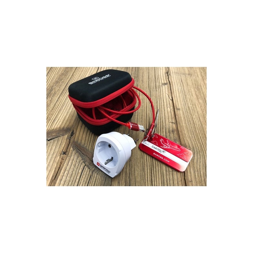 Solight PA24 - Matkasovitin Sveitsiin 230V