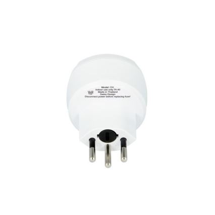 Solight PA24 - Matkasovitin Sveitsiin 230V