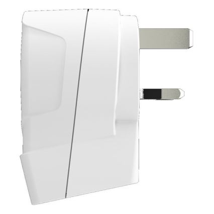 Solight PA28USB - Matkasovitin UK 230V + 2x USB -portti