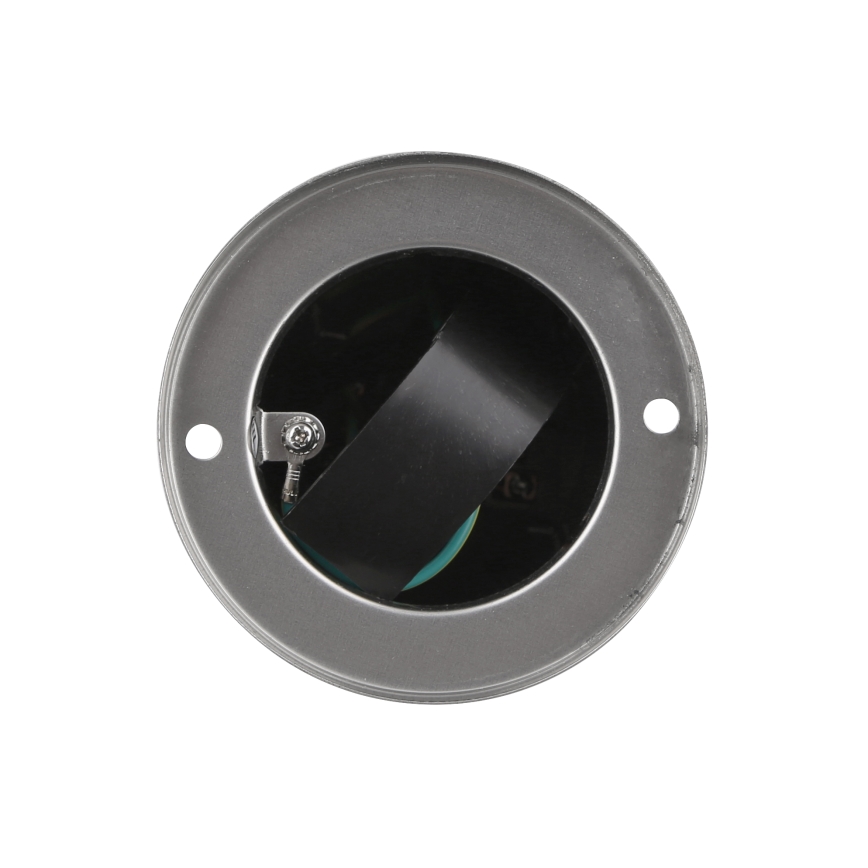 Ulkoinen pistorasiapylväs 2x 230V IP44 mattakromi pyöreä