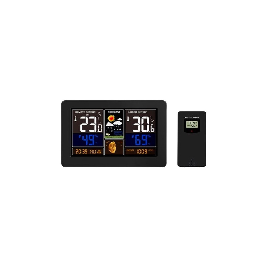 Sääasema värillisellä LCD-näytöllä 2xAA/5V Wi-Fi Tuya