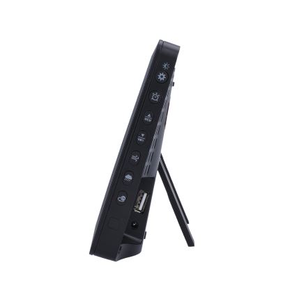 Ammattilaisella värillisellä LCD-näytöllä varustettu sääasema 5V/2xAA + 3xAA + 2xAA Wi-Fi Tuya