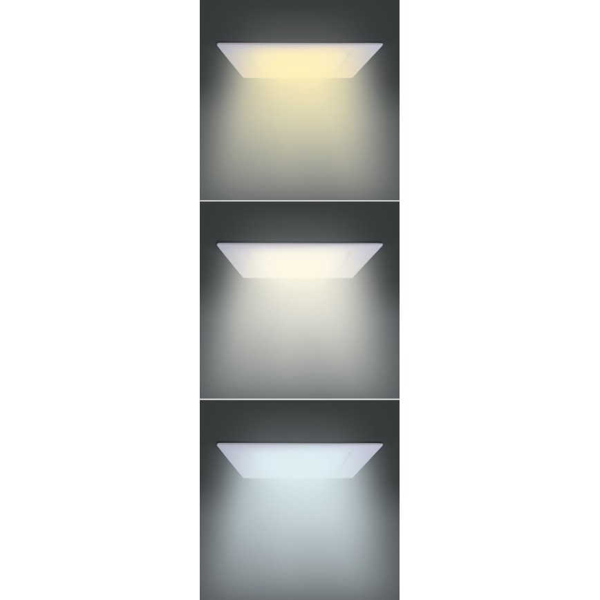 Uppoasennettava LED-kattovalaisin 12W/230V 3000/4000/6000K 17x17 cm valkoinen