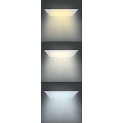 LED-upotettava alasvalo 6 W, 230 V, 3000/4000/6000 K, 12x12 cm, valkoinen
